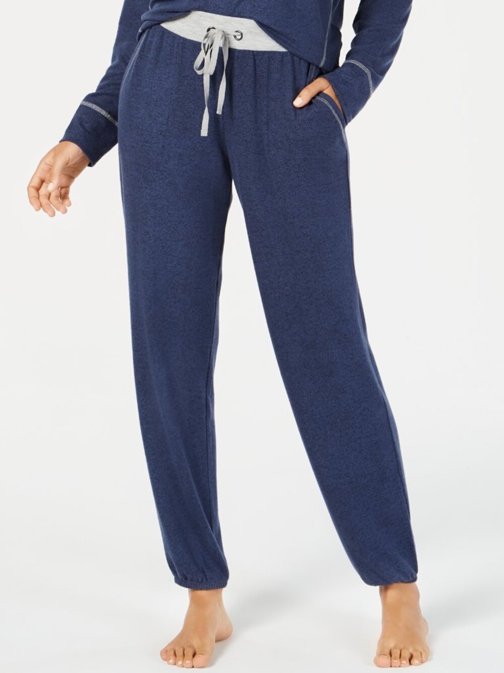 Alfani Womens Brushed Hacci Knit Pajama Pants
